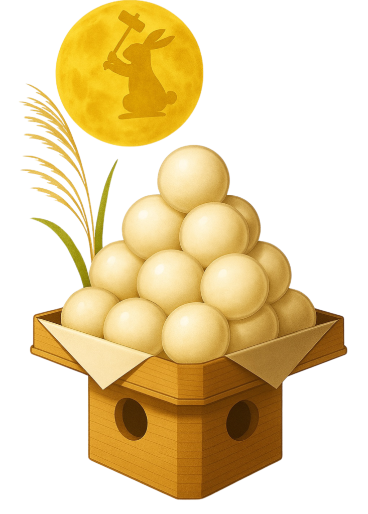 十五夜のイラスト素材1(透過PNG/食べものカテゴリ)