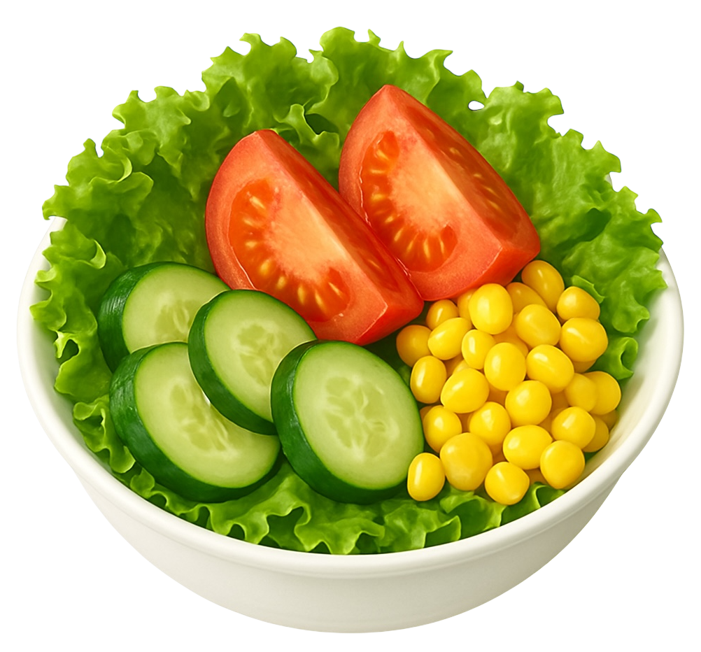 新鮮サラダのイラスト素材(透過PNG/食べものカテゴリ)
