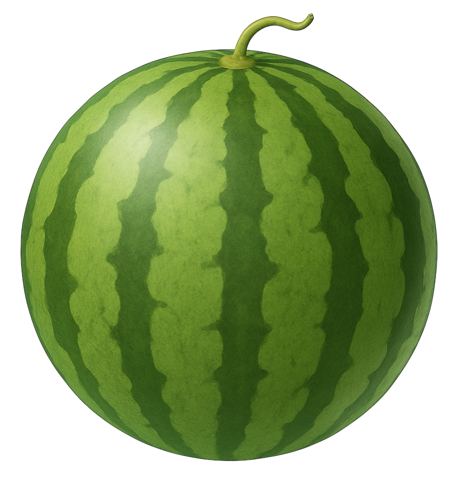 スイカのイラスト素材2(透過PNG/季節カテゴリ)