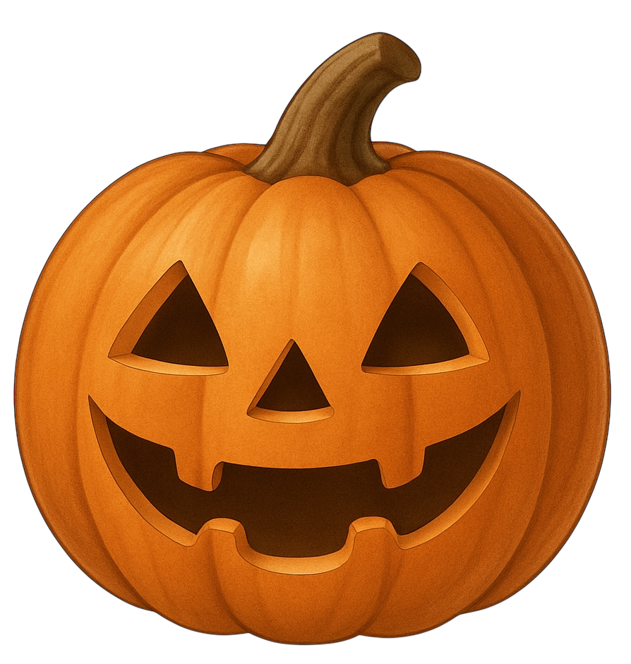 ハロウィンカボチャのイラスト素材1(透過PNG/季節カテゴリ)