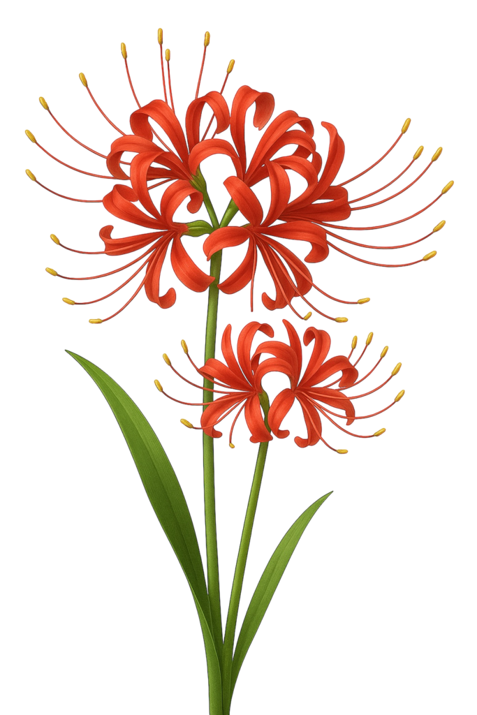 彼岸花のイラスト素材(透過PNG/季節カテゴリ)