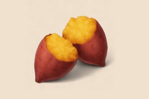 焼き芋のイラスト素材/アイキャッチ画像