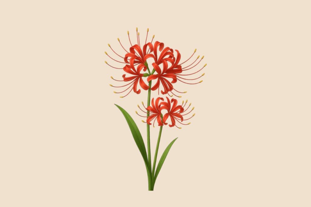 彼岸花のイラスト素材/アイキャッチ画像