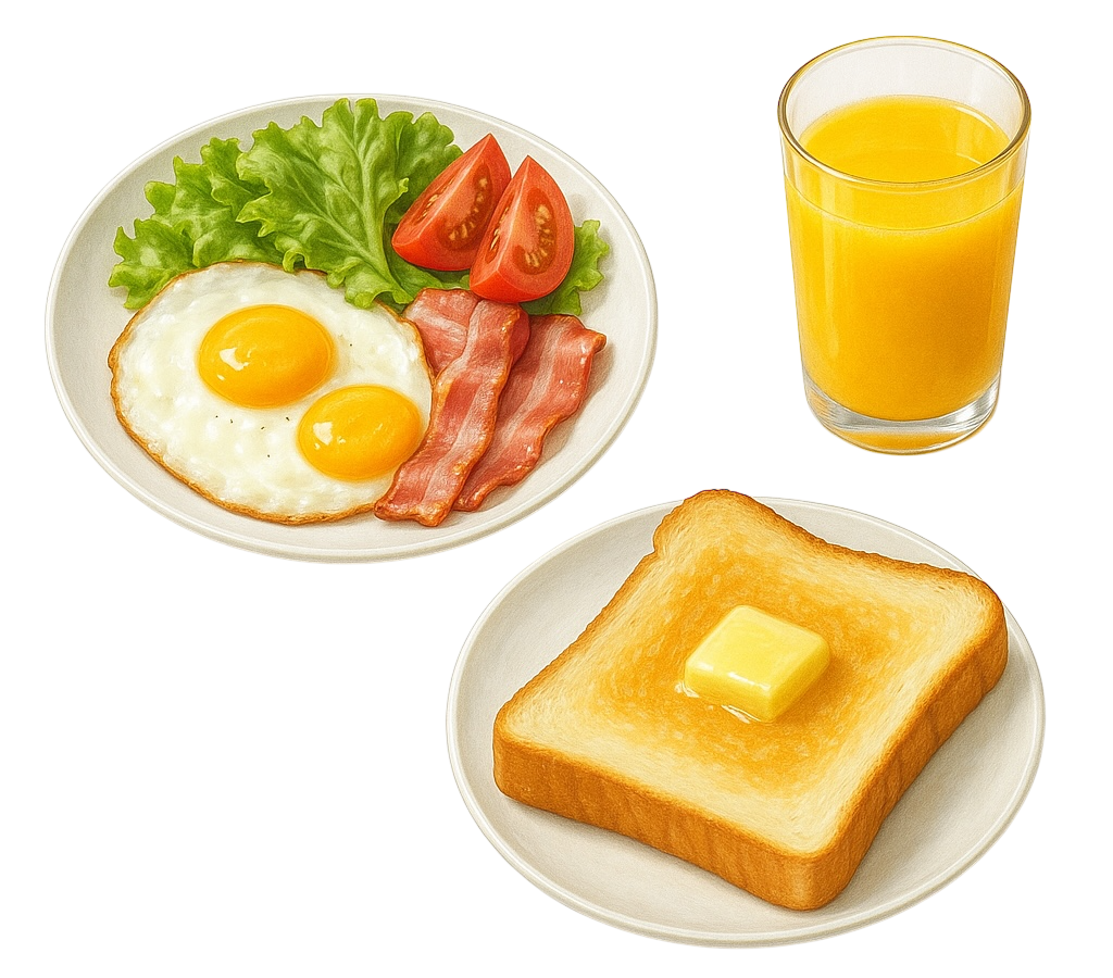 洋食（オレンジジュース）