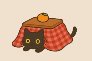 コタツムリの黒ねこのイラスト/アイキャッチ