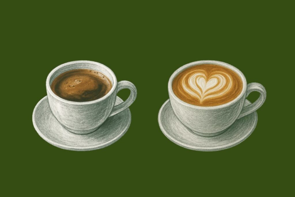 コーヒーとカフェオレ/アイキャッチ