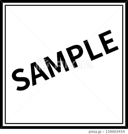 サンプル表示素材 SAMPLE 大文字 透過