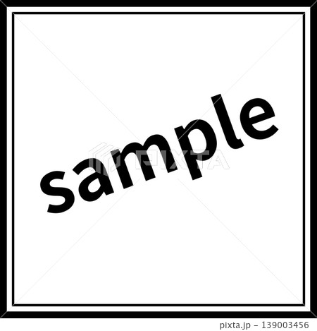 サンプル表示素材 sample 小文字 透過