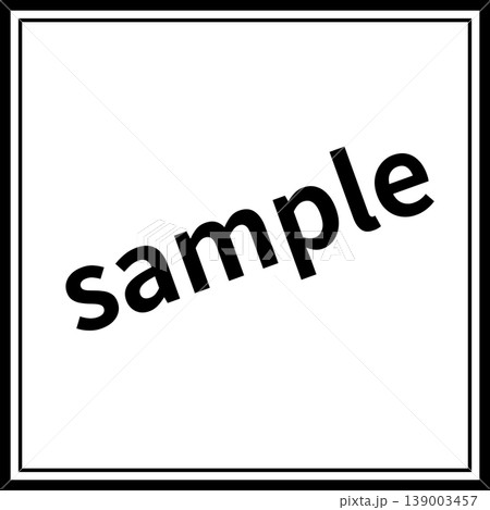 サンプル表示素材 sample 小文字 白背景