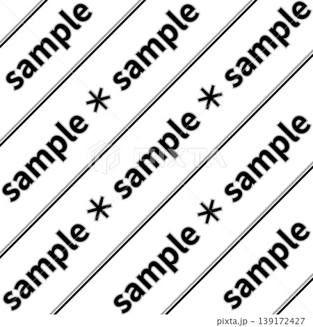 コピー防止用ウォーターマーク素材|sample小文字・ブラック×グレー2色|背景透過PNG