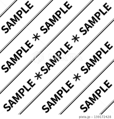 コピー防止用ウォーターマーク素材|SAMPLE大文字・ブラック×グレー2色|背景透過PNG
